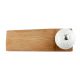 2 Pieces White Crackle Ceramic Wooden Door Stopper